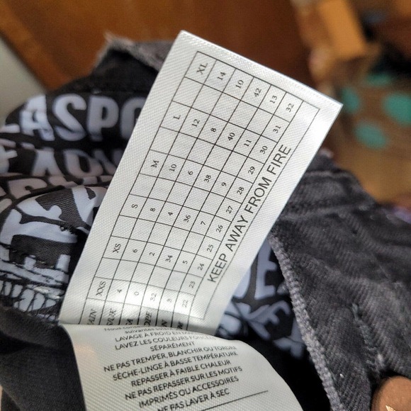 NWT One Teaspoon Jeans 26 Straight Leg Truckers Mid Waist Fray Button Fly black - Picture 11 of 11